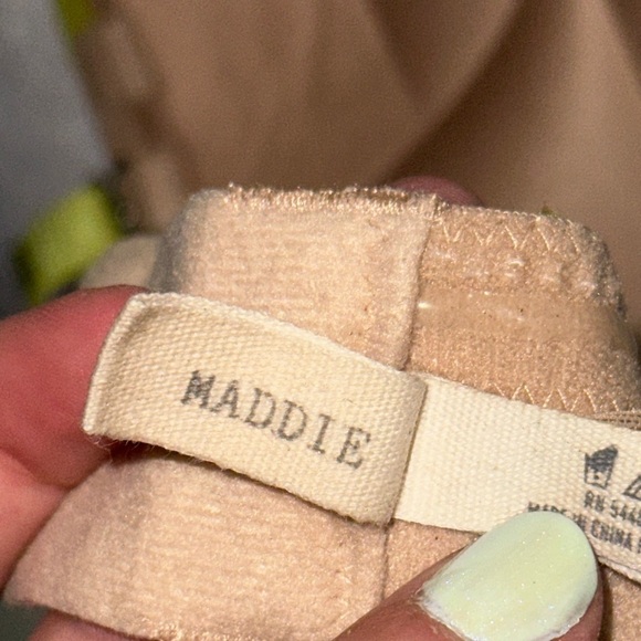 Aerie Maddie Polka Dot Bra size 34B Green and Tan - Picture 4 of 4